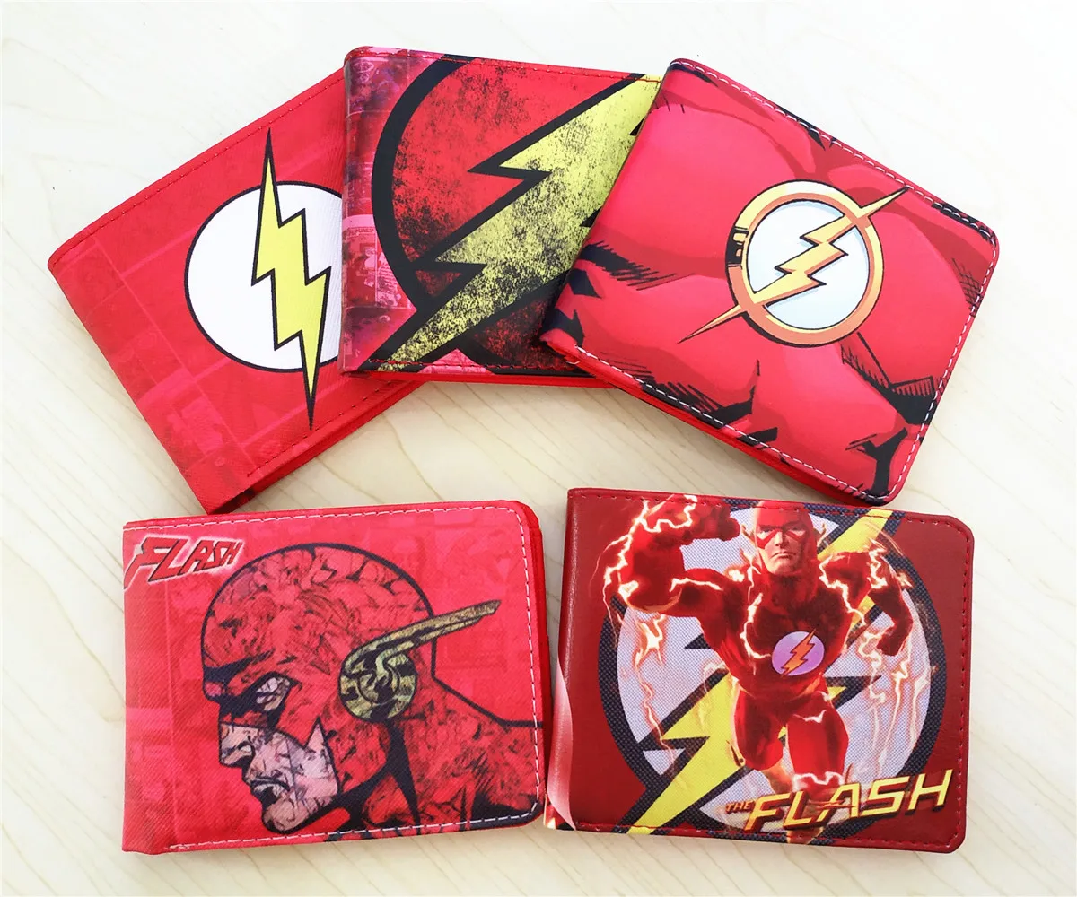 DC The Flash мужской кошелек Черная пантера портмоне унисекс кошельки ID/кредитный держатель для карт