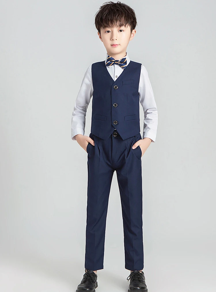 Dollplus/Детский костюм; костюм-смокинг для маленьких мальчиков; Свадебный костюм; Enfant Garcon Mariage Disfraz Infantil; деловой костюм для мальчиков