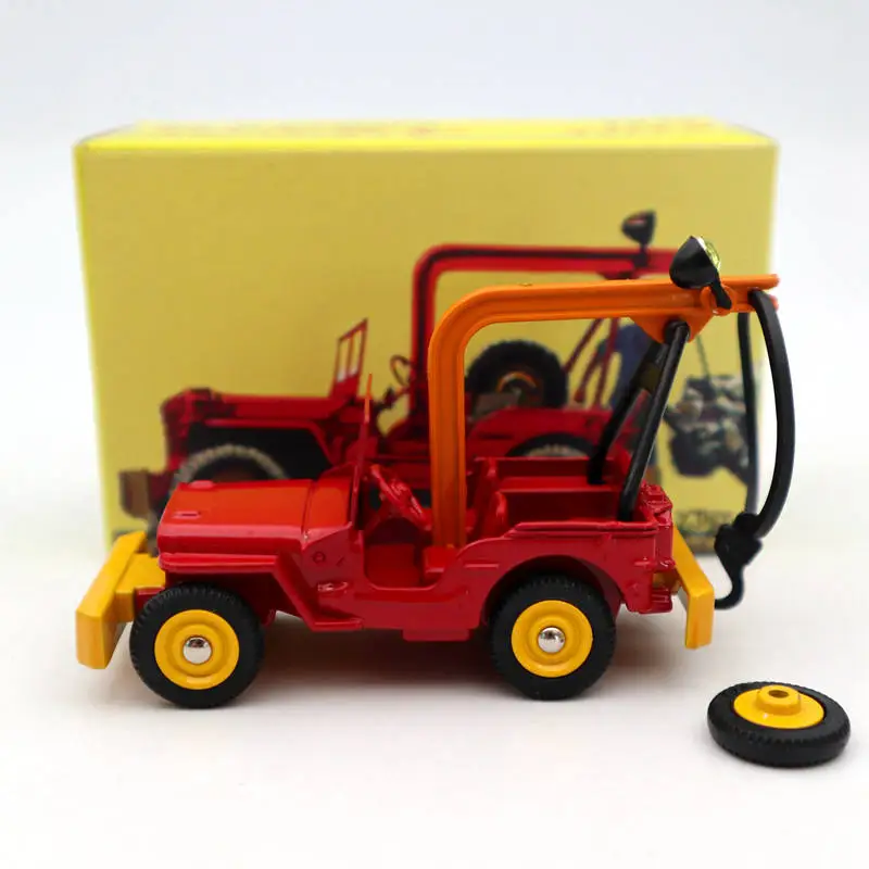 Игрушки Atlas Dinky 1412 Jeep De Depannage Truck красные литые модели автомобилей Подарочная