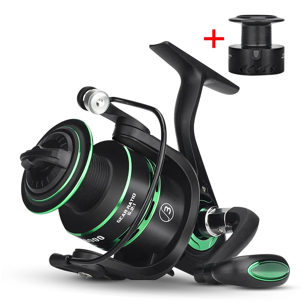 TIANNSII 5.2:1 Spinning Reel Max Drag 8Kg Carp Fishing 2000-6000 Spool Wheel 1PC Aluminium + Nylon Winding Cup | Спорт и развлечения