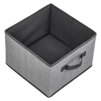 

Storage Bins for Closet with Handles, Rectangle Storage Box, Fabric Storage Baskets Container-Gray