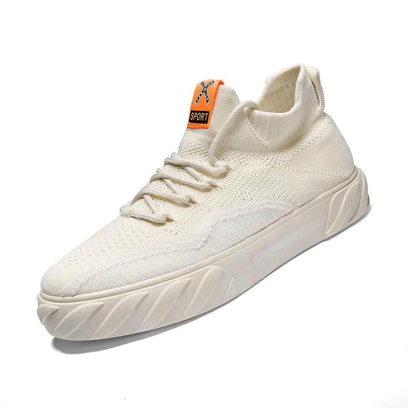 New mesh casual sneakers outdoor jogging sneakers men's laced flat soles