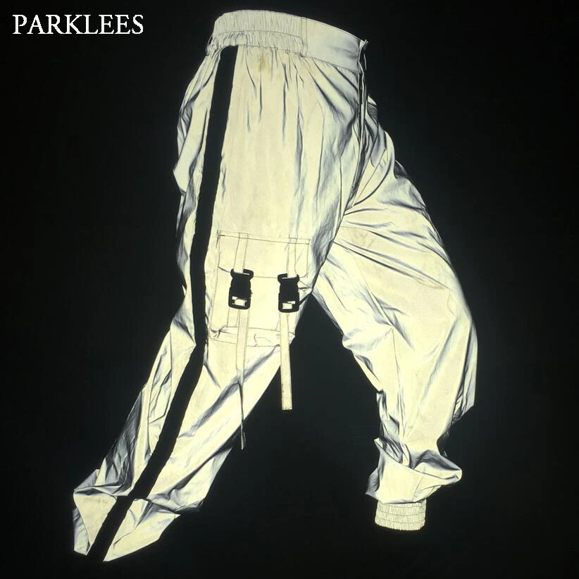 Reflective cargo pants mens Clearance