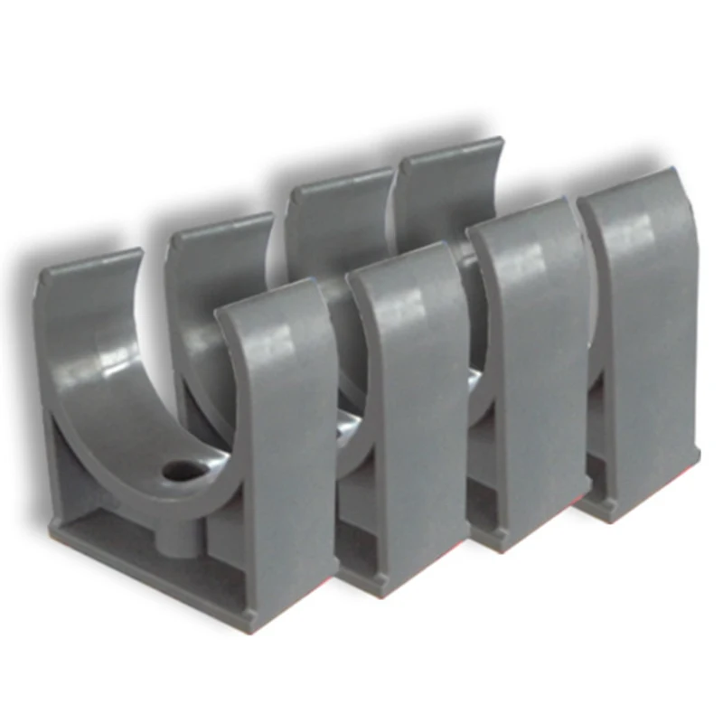 PVC Pipe Clamp Garden Irrigation Fittings Water Pipe Joint U-Tube Full Plastic U-Shaped Pipe Clamp