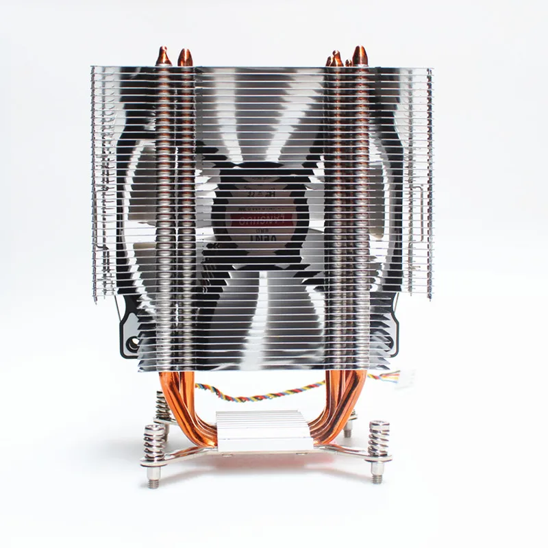 LANSHUO Процессор бесшумный вентилятор 4 тепловая труба 3 провода один вентилятор без светильник Процессор охлаждающий вентилятор для Intel