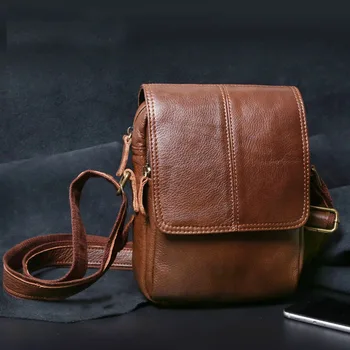 

EUMOAN New shoulder bag leather men bag casual leather men's bag small