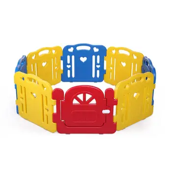 

Baby Playpen 8 Panel Adjustable Foldable Kids Safety Activity Center Play Yard Indoor Outdoor Fence Easy to Assemble MBG0484
