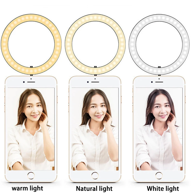  LED Desk Lamp with Clip 5Xlens Magnifying Glass Light Clamp Swing Arm Table Lamps USB Night Lights  - 4000195537060