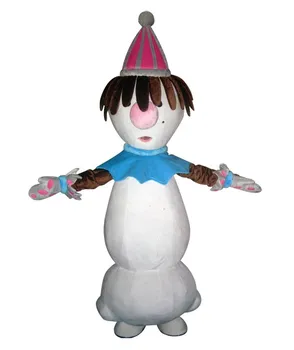 

Hot Sale Classic Version strange hair snowman Mascot Costume Adult Halloween Birthday party cartoon Apparel Cosplay Costumes