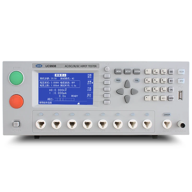 TH9320-S4 AC/DC Hipot тестер AC 0-20mA DC 0-10mA с 4 Каналы сопротивления регулируемого утеплителя