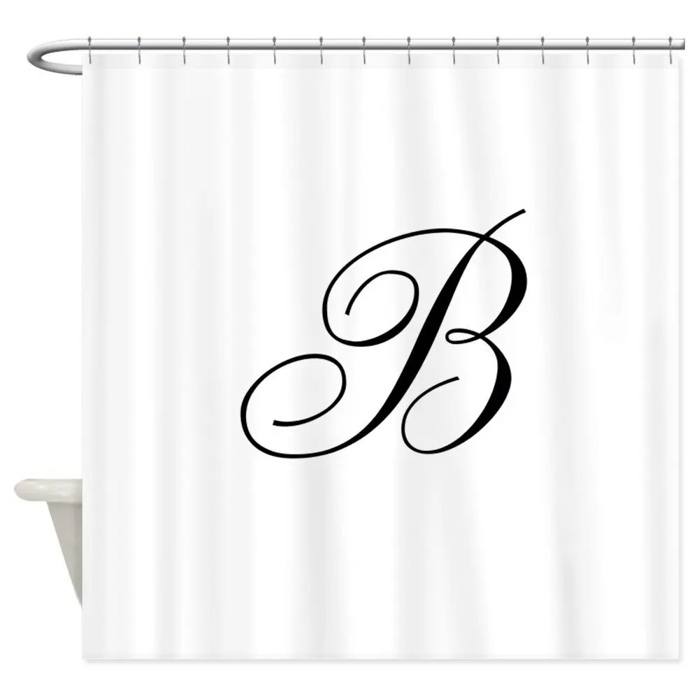 Bickham Script Monogram W занавеска для душа-декоративная ткань занавеска для душа(6" x 70"