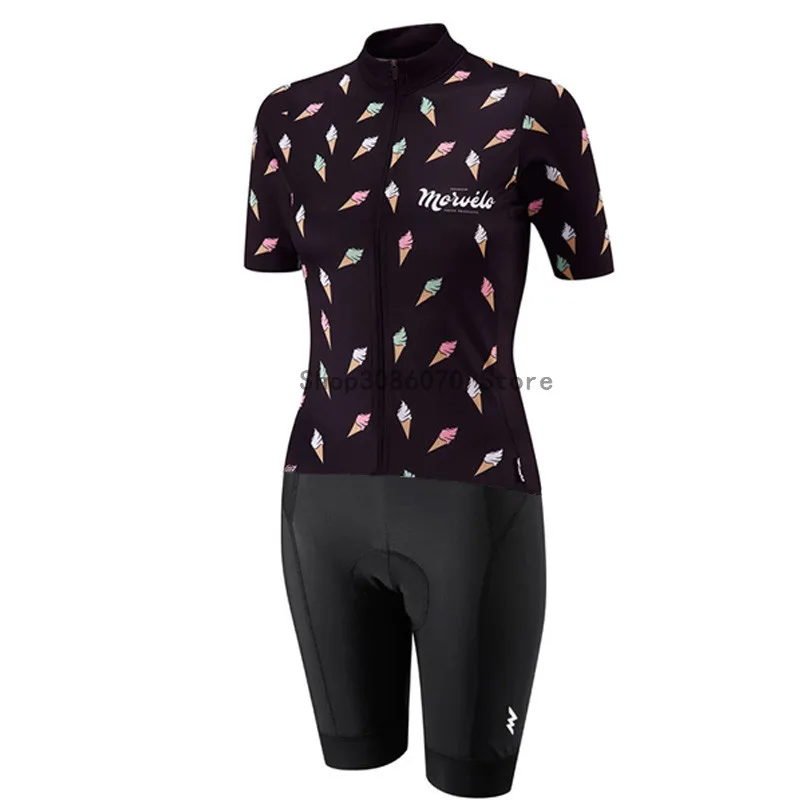 Morvelo женский короткий рукав велосипедная одежда Skinsuit Mtb боди Ropa Ciclismo быстросохнущая велосипедная одежда maillot ciclismo - Цвет: 9