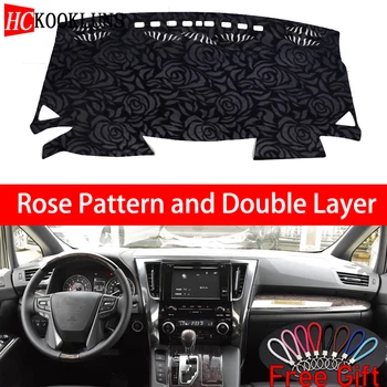 

Rose Pattern For Toyota ALPHARD 2015 2018 Dashboard Cover Car Stickers Car Decoration Car Accessories Interior Car Decals
