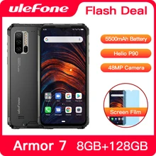 Ulefone Armor 7 IP68 прочный смартфон Android 9,0 NFC Helio P90 Octa Core 6,3 ''8 GB+ 128GB 48MP 4G 5500mAh Мобильный телефон Android