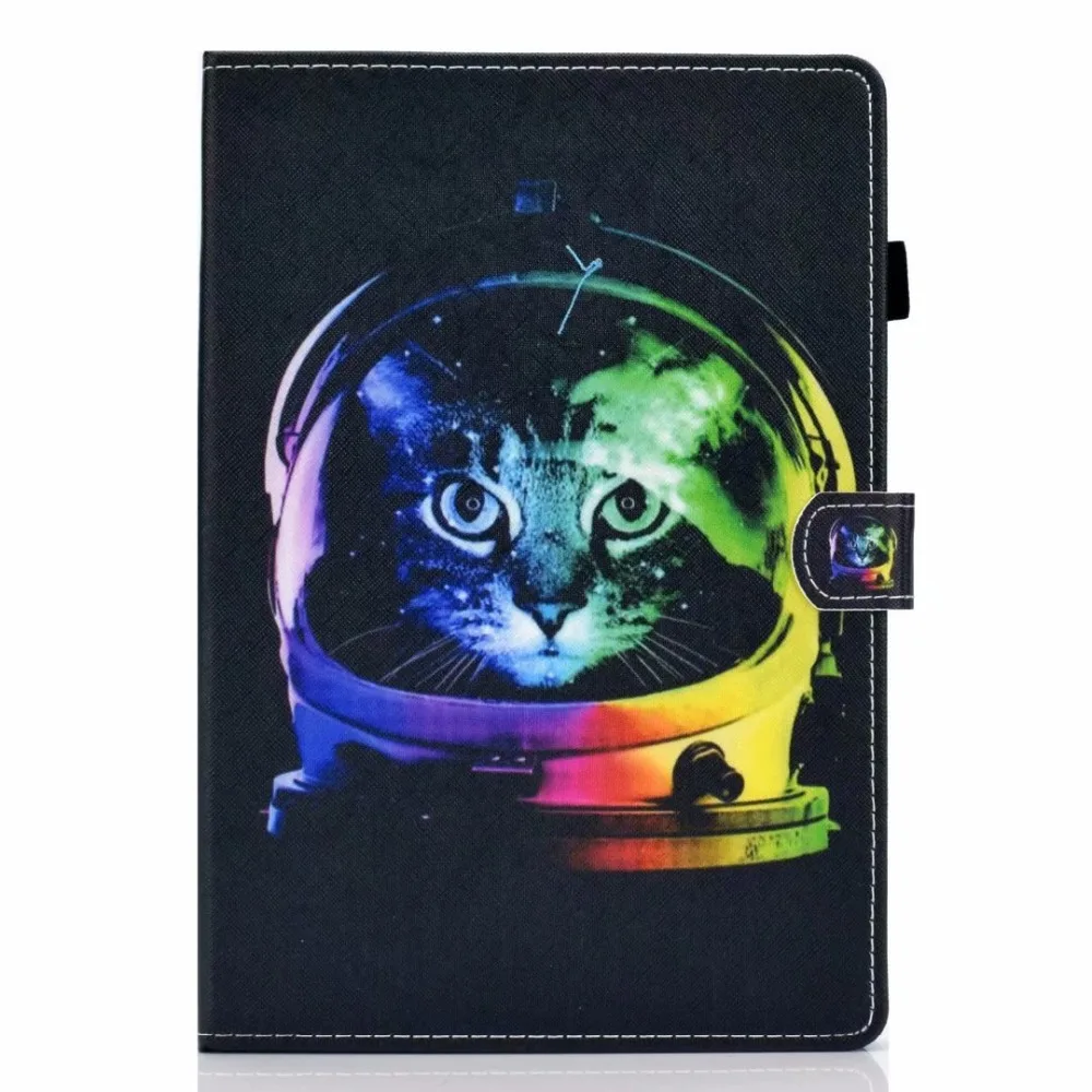 SM-T550 модный мультяшный окрашенный чехол для Samsung Galaxy Tab A 9,7 SM-T555 T550 P555 Смарт Кожа PU Funda планшет стенд оболочка