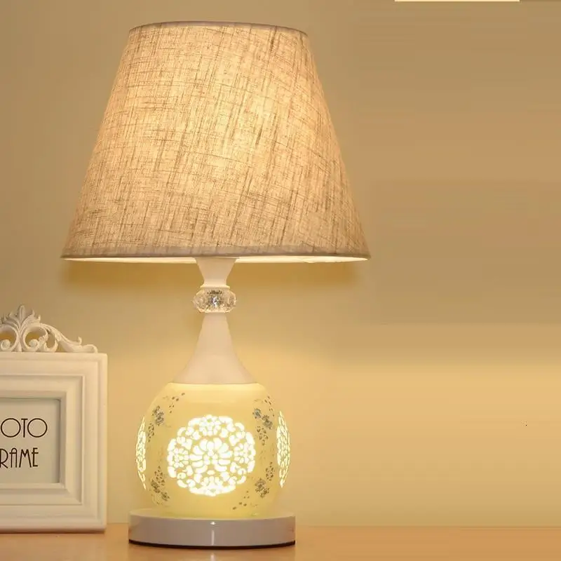Chevet Chambre лампе Tischlampe Mariage европейский лампа для свадьбы Noche Lampara Maison деко Luminaria де меса стол прикроватный свет