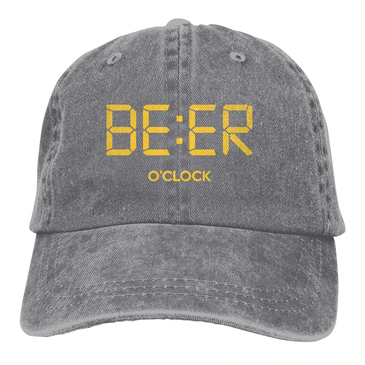 Beer Time Casquette, Черная мужская и женская джинсовая бейсболка, регулируемая бейсболка для гольфа
