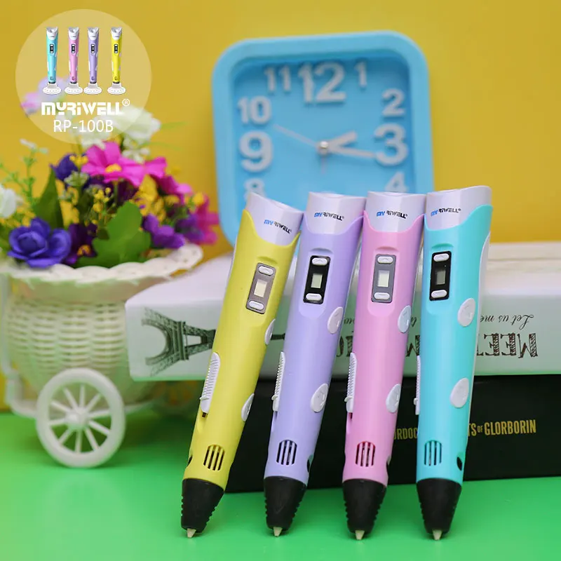 myriwell 3d pen 3d pens,LED display,ABS/PLA Filament,3 d pen birthday gifts printer pen-3d magic christmas presents