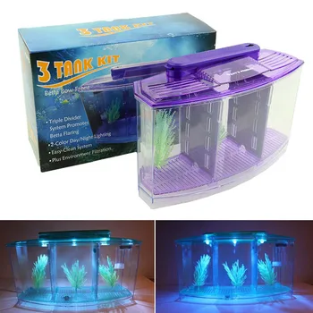 

Mini Small Fish Tank Aquarium Durable With Grass Acrylic Plastic For Home Office JS22