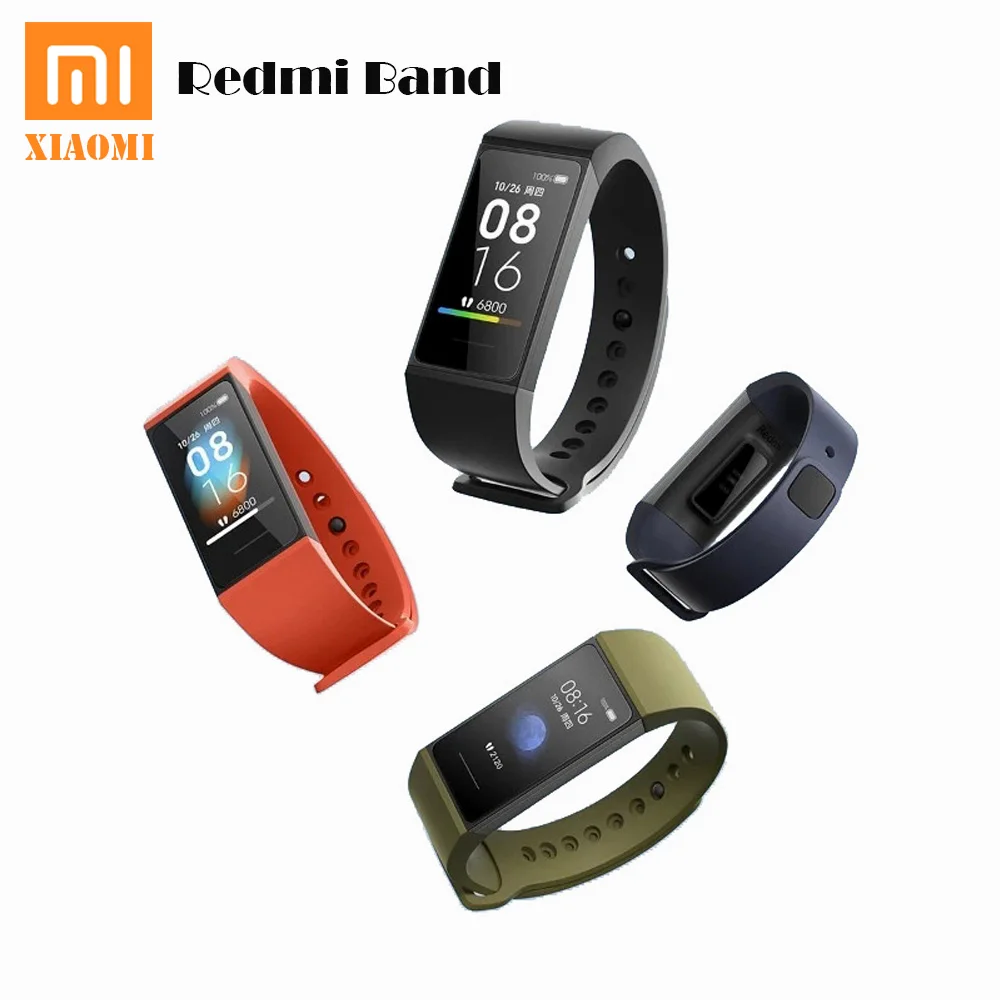Pulseira de Fitness Sensível ao Toque Monitor de Freqüência Xiaomi Redmi Banda Inteligente Tela Cor Faixa Sono Cardíaca Miband 1.08