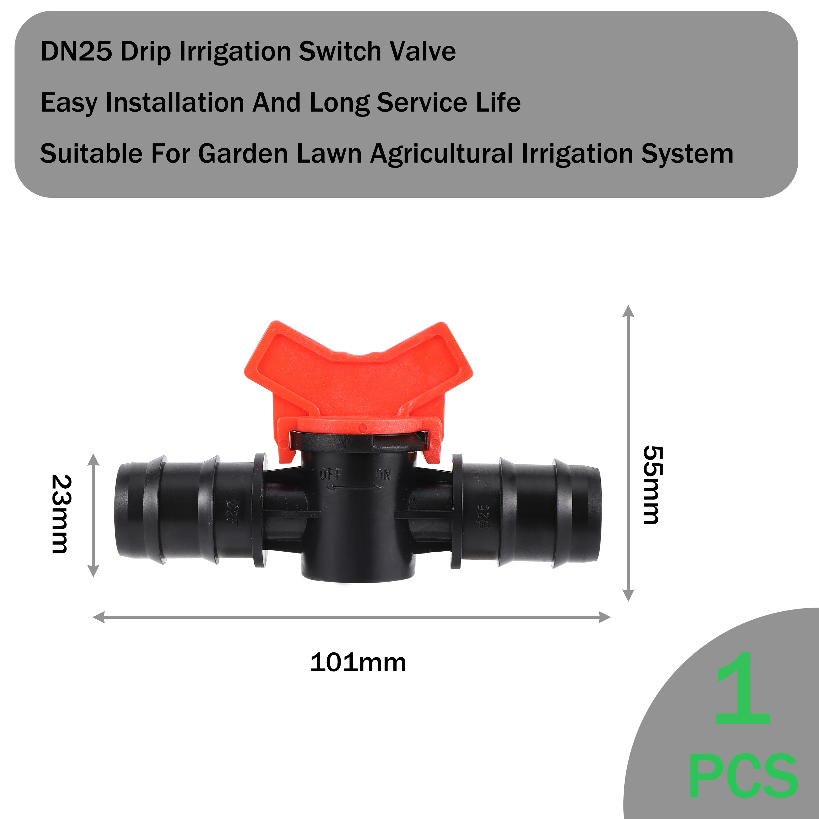 Drip Irrigation Valve Connector Socket Type Irrigation Ball Valve Barb Switch Valve Globe Valve For Garden Lawn Agricultural 