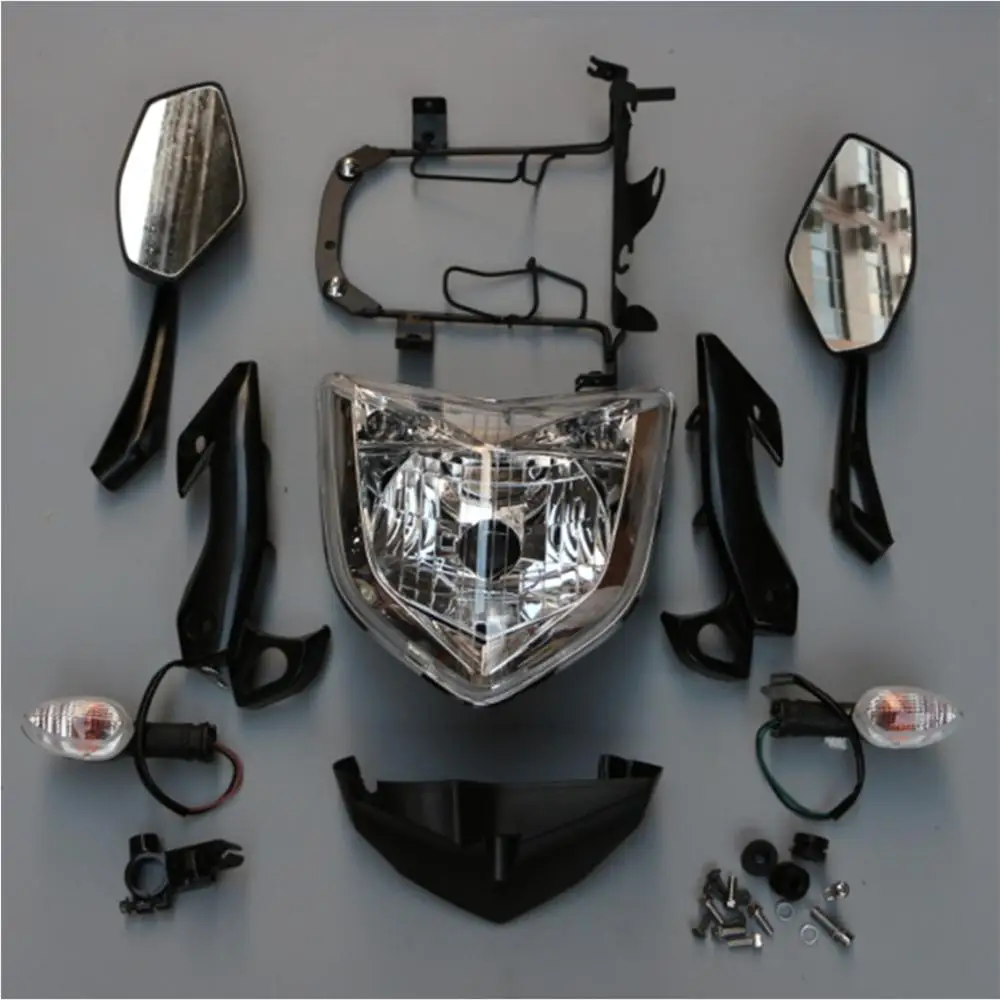 

Headlight Set Headlamp Head Light Assembly Turn Signals Rear Mirrors For Yamaha FZ1N FZ1S 2004-2016 2015 2014 2013 FZ-1N FZ-1S