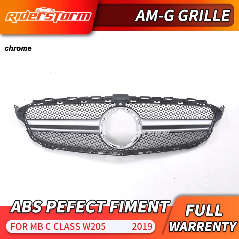 Передняя решетка подходит для mercedes C class W205 c63 amg стиль решетка+ w205 C180 C200 C220D C250 C300 C450 без эмблемы