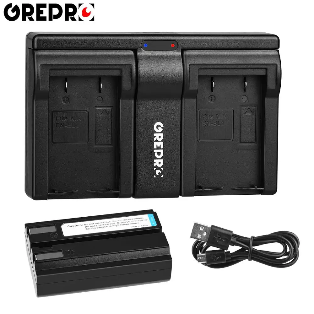 2 Batterie Compatibili EN-EL1 Per Nikon Coolpix - Ricarica Per 775, 880, 995, 4300, 4500, 4800 - Foto 7