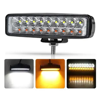 

Hot 2019 48W 60W Vehicel Headlights 20LEDs Amber Light Bar 6inch Vehicle Work Light LED Truck For SUV
