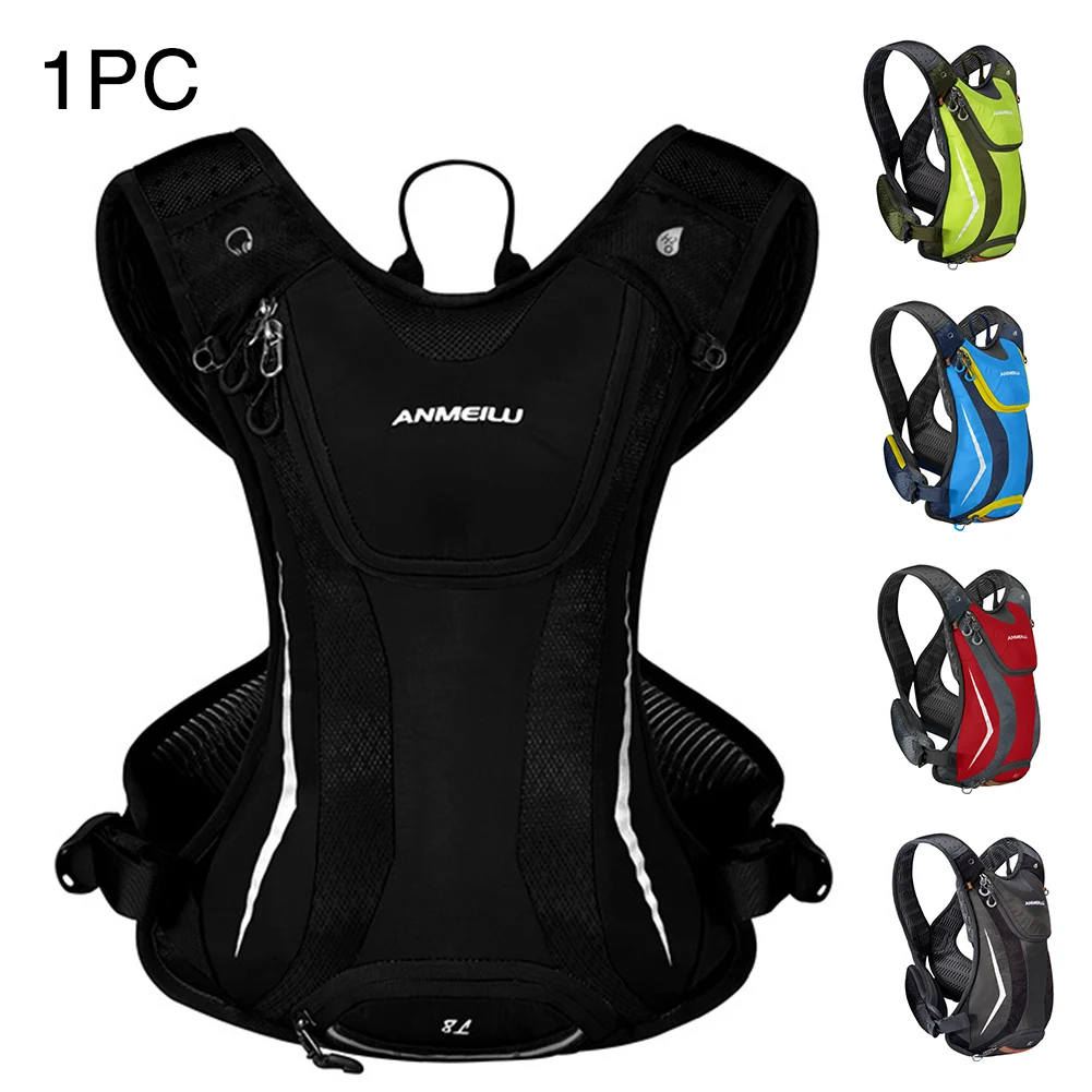 Travel Cycling Hydration Adjustable Strap Running Backpack Camping Lightweight With Reflective Strip Outdoor Multifunctional