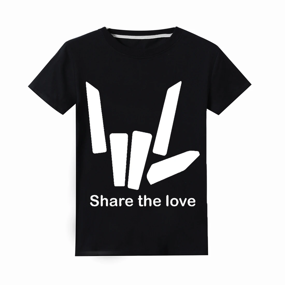Новинка футболка с надписью The Share Love топы для маленьких мальчиков и девочек