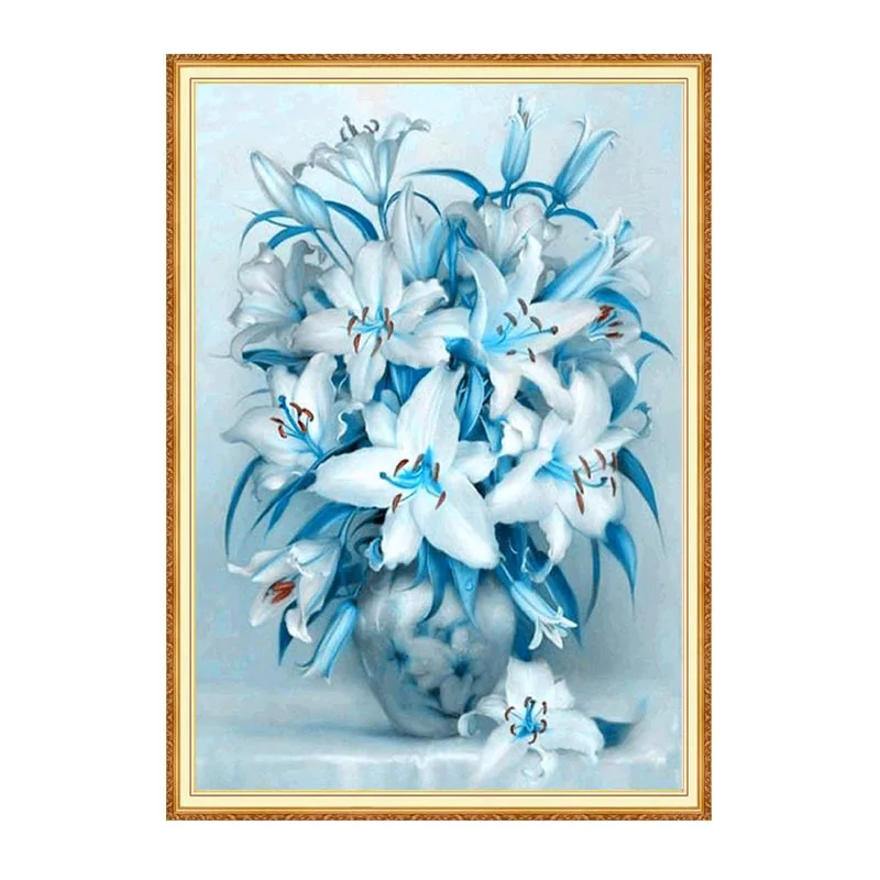 Мозаика MEIAN Lily Flower 5D DIY наборы для алмазной живописи вышивка крестиком
