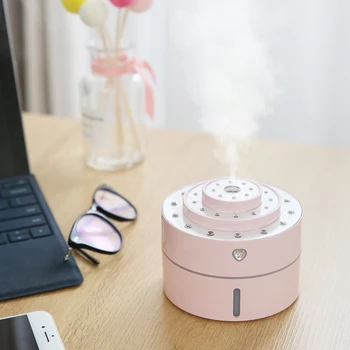 

260ML Air Humidifier Ultrasonic Aroma Essential Oil Diffuser 1200mAh Built_in Battery Rechargeable Mist Maker LED Light for Home