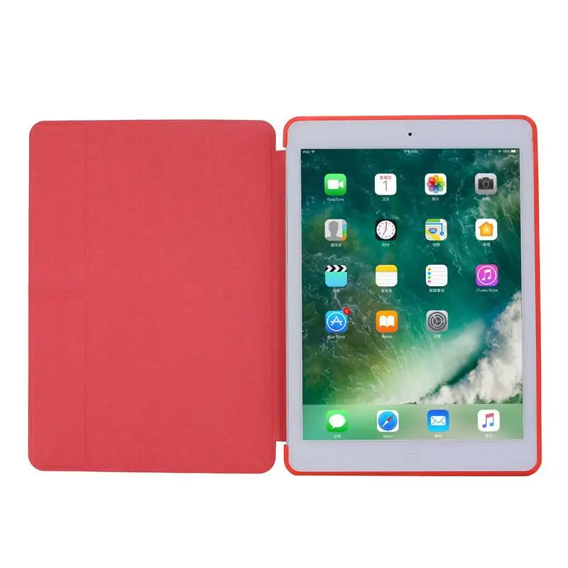 Смарт-Стенд PU кожаный чехол для iPad Air 2 iPad Pro 9,7 - Цвет: iPad air red