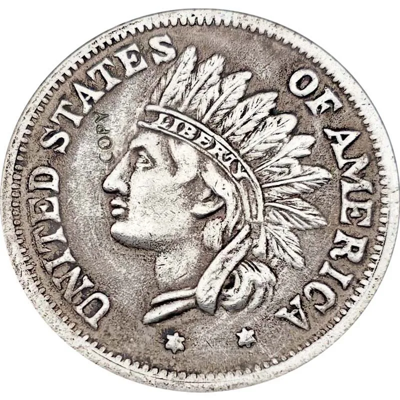 1851 индийская голова монеты КОПИЯ доллар США медь подарок домашний декор коллекционные монеты