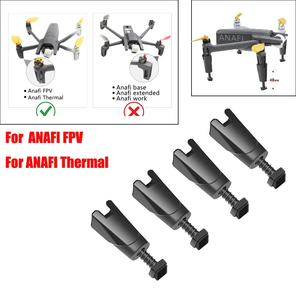 4PC Landing Gear Extended Heighten-Leg For Parrot ANAFI FPV/ Thermal Toy Accessories Parts &amp Accs | Электроника