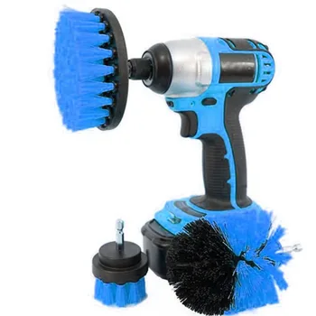 

Nylon Car Auto Brush Cleaning For cordless drill Tyre Paint 3 sizes Blue 3pcs