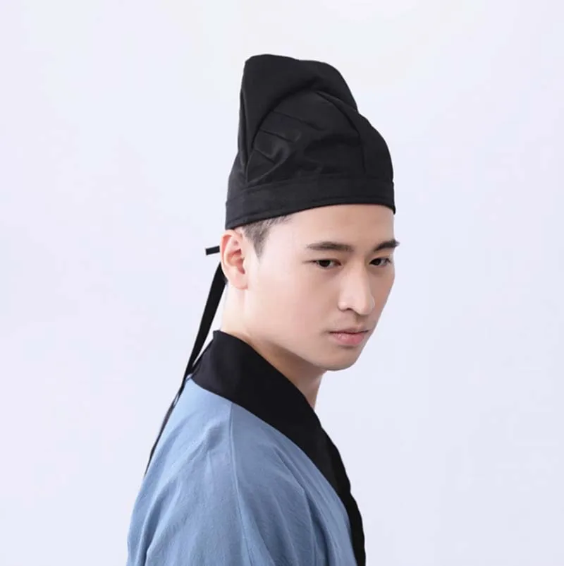 Hanfu шляпа мужская Futou TANGJian Tangzhi головной убор Hanfu Mingzhi головной убор арматура в античном стиле черное конфуцианское полотенце для мужчин