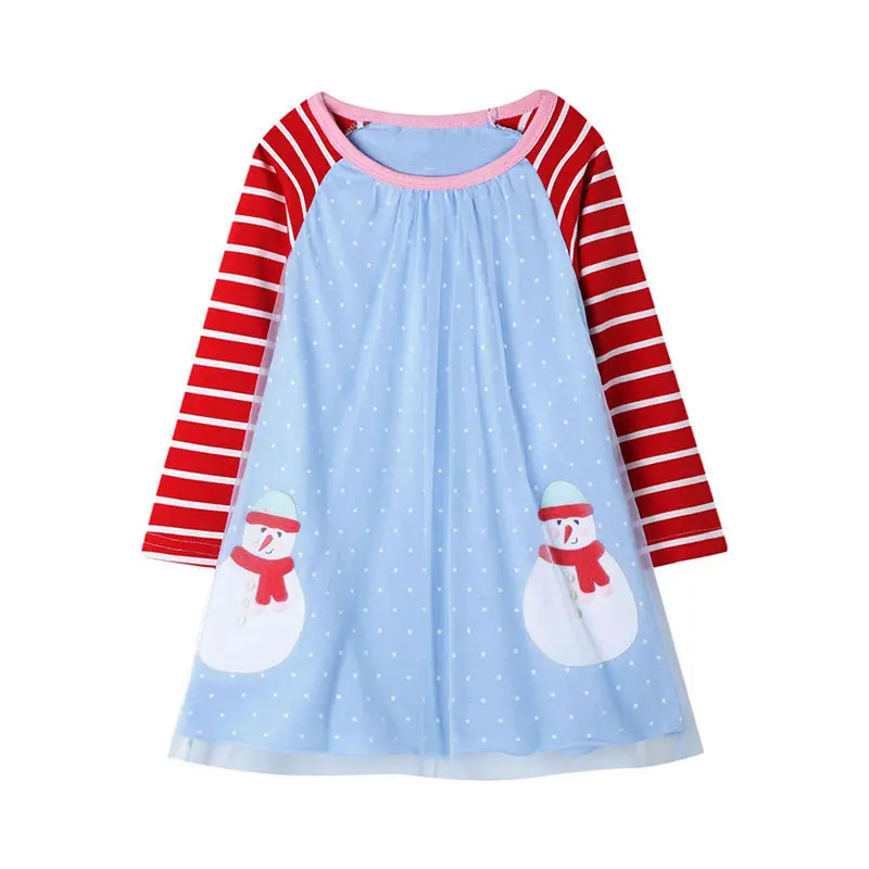 Платье для маленьких девочек; Рождественский костюм; праздничные платья принцессы; одежда для детей; Хлопковое платье с длинными рукавами и рисунком единорога; одежда для маленьких девочек - Цвет: REBMX456