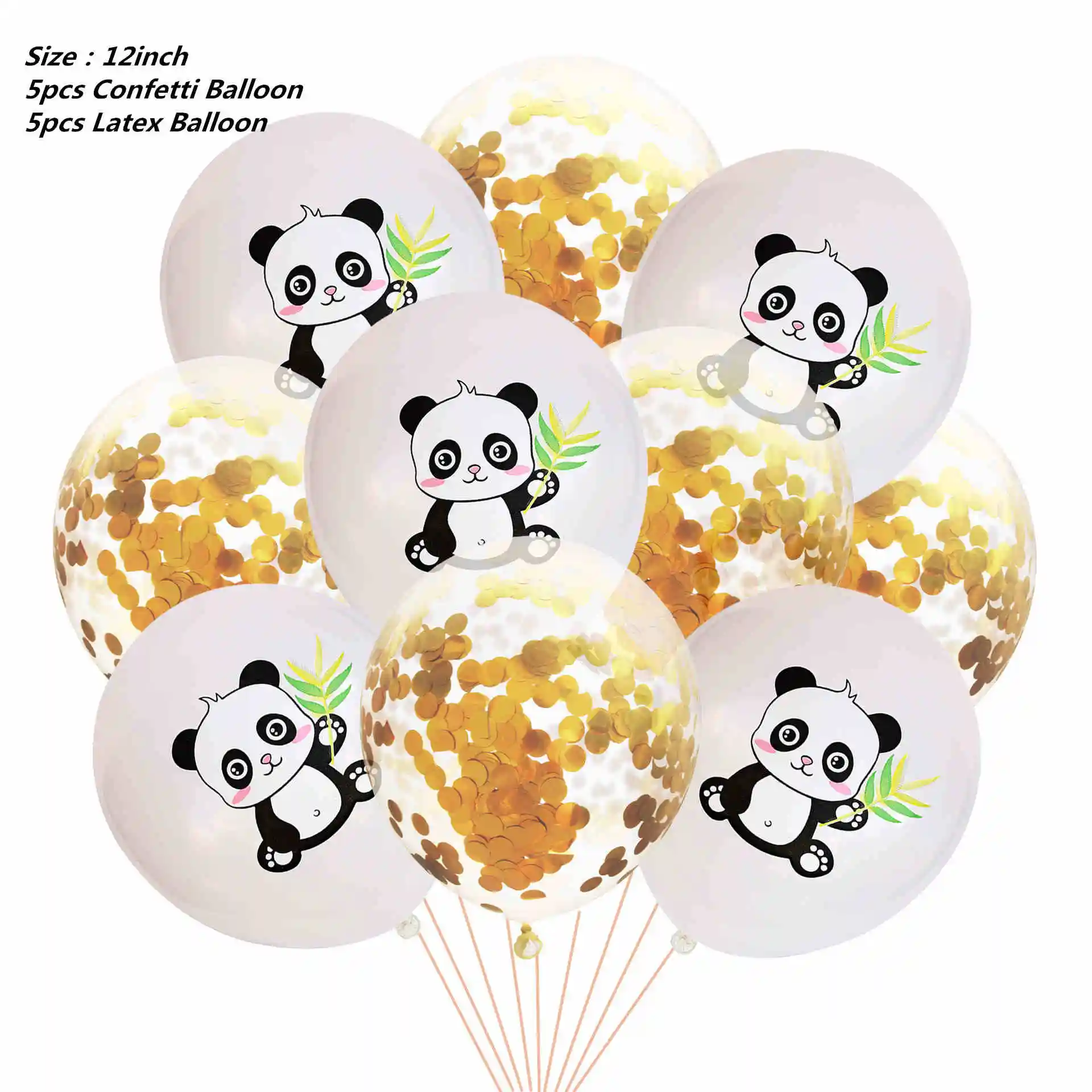 balloon 10pcs 10 шт. 7 дюймов панда тарелки мультфильм одноразовые бумажные тарелки салфетки для стаканчиков скатерти ребенок душ праздничные украшения для дня рождения - Цвет: balloon 10pcs