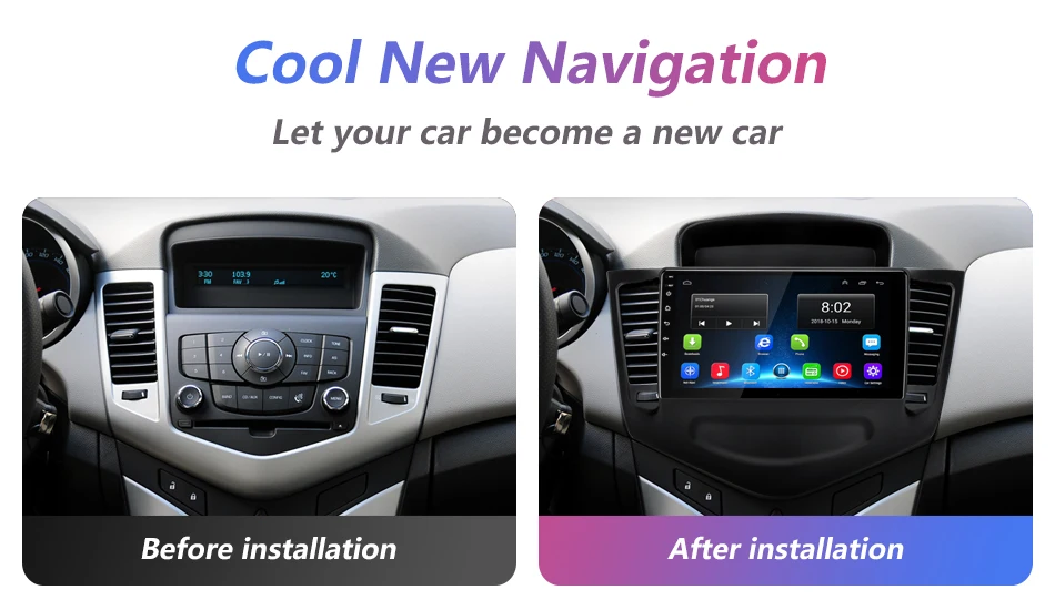 Flash Deal Jansite Android Car Radio for Chevrolet Cruze 2009 2010 2011 2012 2013 2014 FM AM touch screen 4G Internet WIFI Reversing image 3