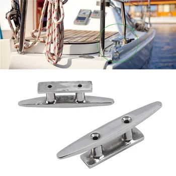 

Low Flat Cleat 316 Stainless Steel 2 Hole Hardware For Marine Boat Deck Rope 4 "5" 6 "8" For All Watersports Shop Applications