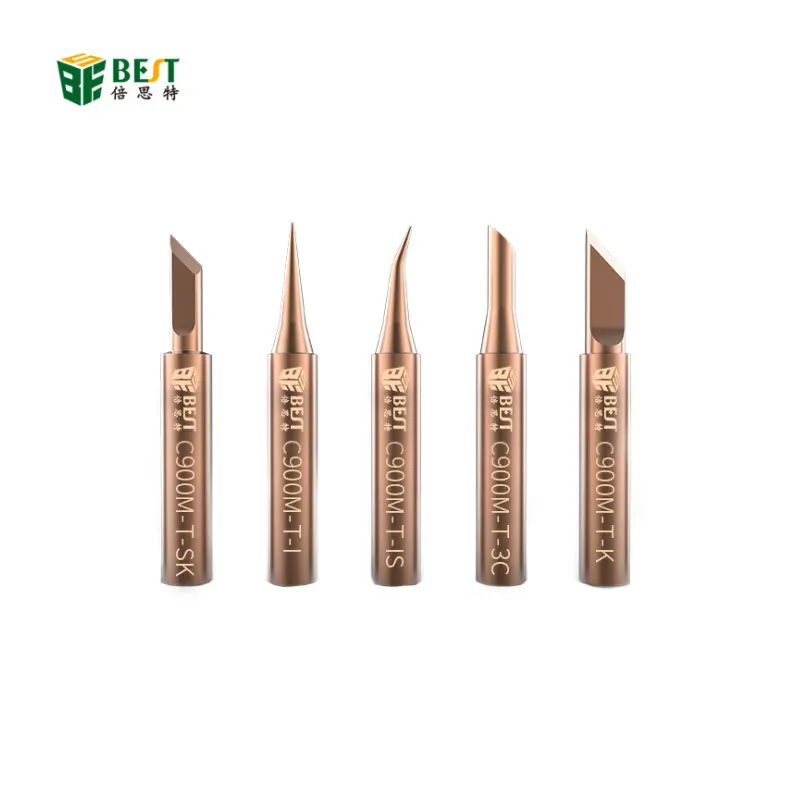 BST-C900M-T Pure copper special tip I nozzle soldering iron fine IS curved red 5 kit for welding fly jump wire | Инструменты