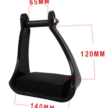 POM пластиковые стремя, западный стиль. Мужской Размер. Черный цвет. SST4106