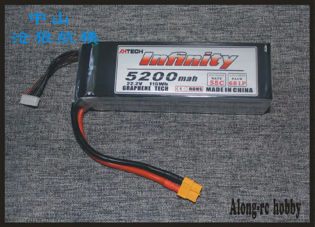 RC самолет часть Infinity 6S 22,2 V 5200mAh 55C Графен LiPo аккумулятор Перезаряжаемый xt60 разъем поддержка быстрого зарядного устройства
