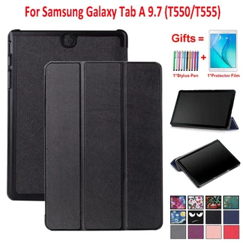 

Galaxy Tab A 9.7 Case Cover-Magnetic Trifold Stand Case For Samsung Galaxy Tab A 9.7'' Tablet SM-T550/T555/P550/P555 With Gifts