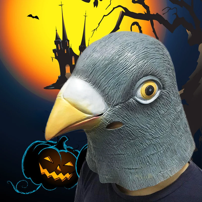 Голубь головные уборы маска Хэллоуин Angry Birds косплей Полное лицо маски вечерние шалость костюмы животных шутка игрушка