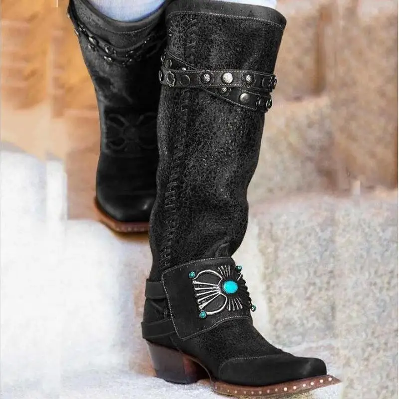 Женские сапоги до колена Обувь на высоком каблуке Женская обувь chaussures femme zapatos mujer