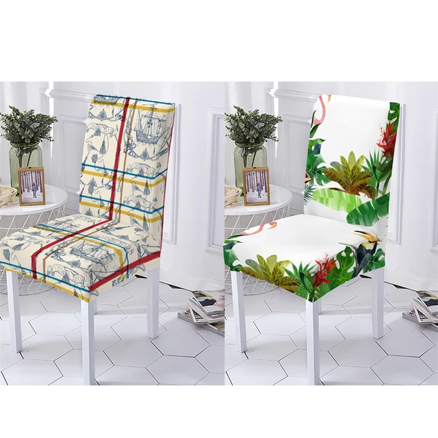 Nuovo stile vegetale copertura sedia sala da pranzo coprisedie copertura  della sedia fiori motivo a foglie