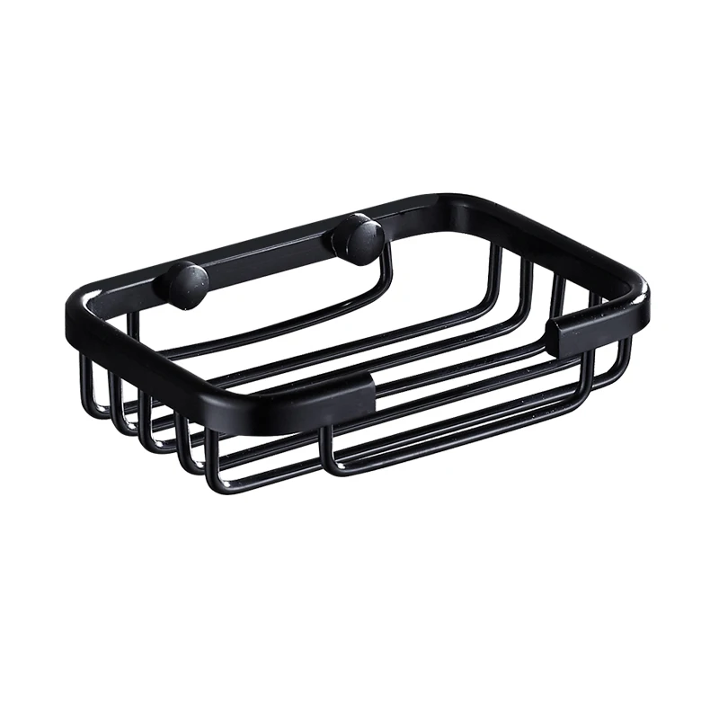 

Space Aluminum Soap Dishes Wall Mounted Bathroom Shower Sponge Soap Holder Tray Storage Rack Container Seifenhalter Zeep Houder